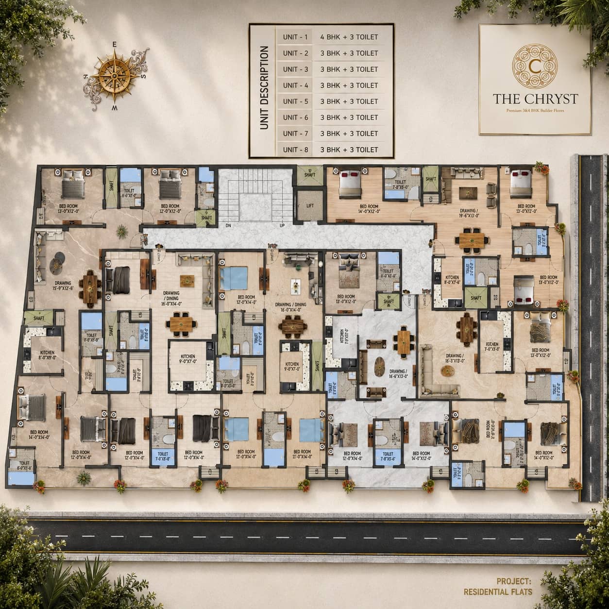 The Chryst 3BHK and 4BHK Premium Builder Floor | 3 BHK Flat in Gwal Pahari Gurgaon Image 1 Building Image 2