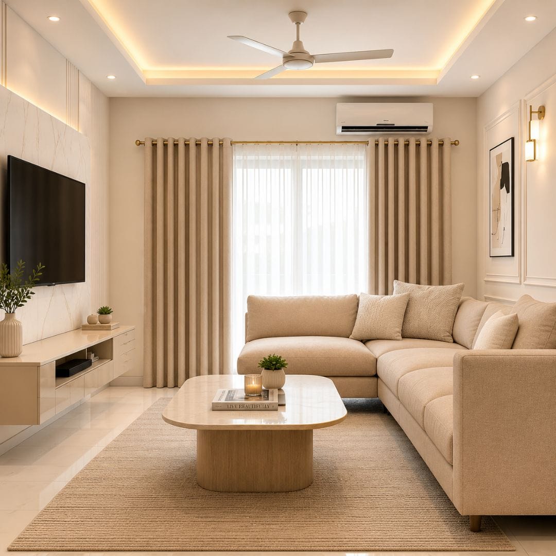 Fancy Fans in Living Area