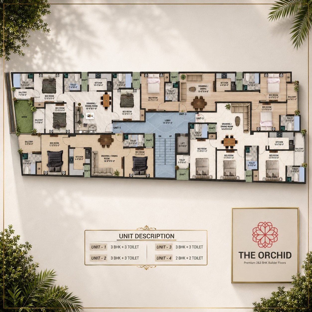The Orchid 2BHK & 3BHK Premium Builder Floor - View 2