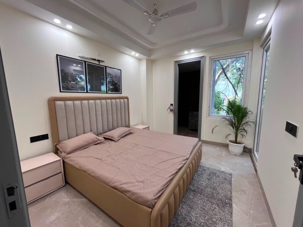 Spacious 3 BHK Bedroom Interior at The Nivasa II Mandi South Delhi